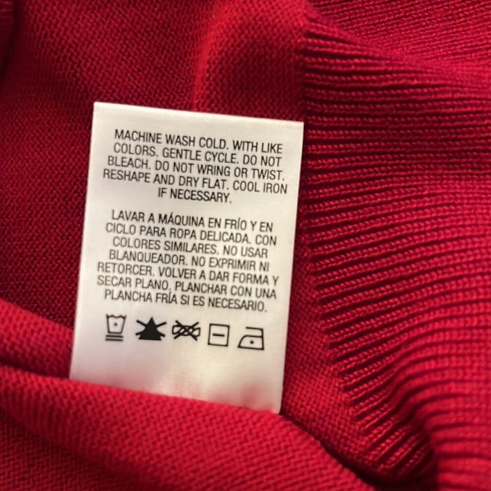 Covington Red Pullover Sweater with Rhinestone Co… - image 9